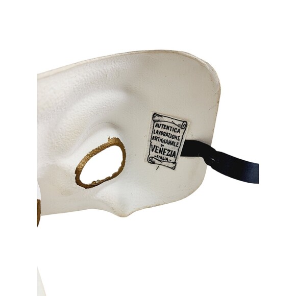 Vintage Long Nose 24kt Gold Sheet Music Venezia Italy Masquerade Face Mask - Picture 7 of 11